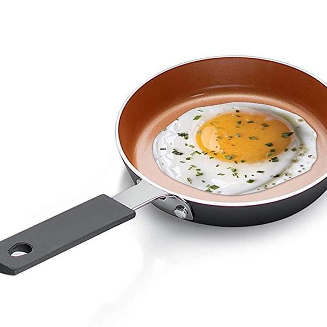 Gotham Steel Mini Egg and Omelet Pan with Ultra Nonstick Titanium & Ceramic Coating - 5.5", Dishwasher Safe, Stay Cool Handle