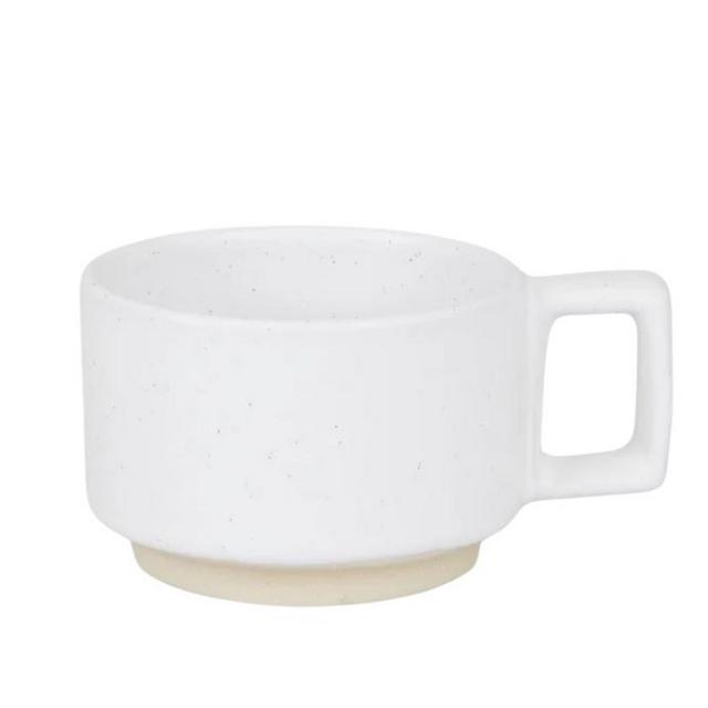 Otto Ceramic Mug with Handle | White
