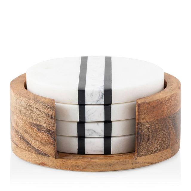 Juliska Stonewood Stripe Coaster Set