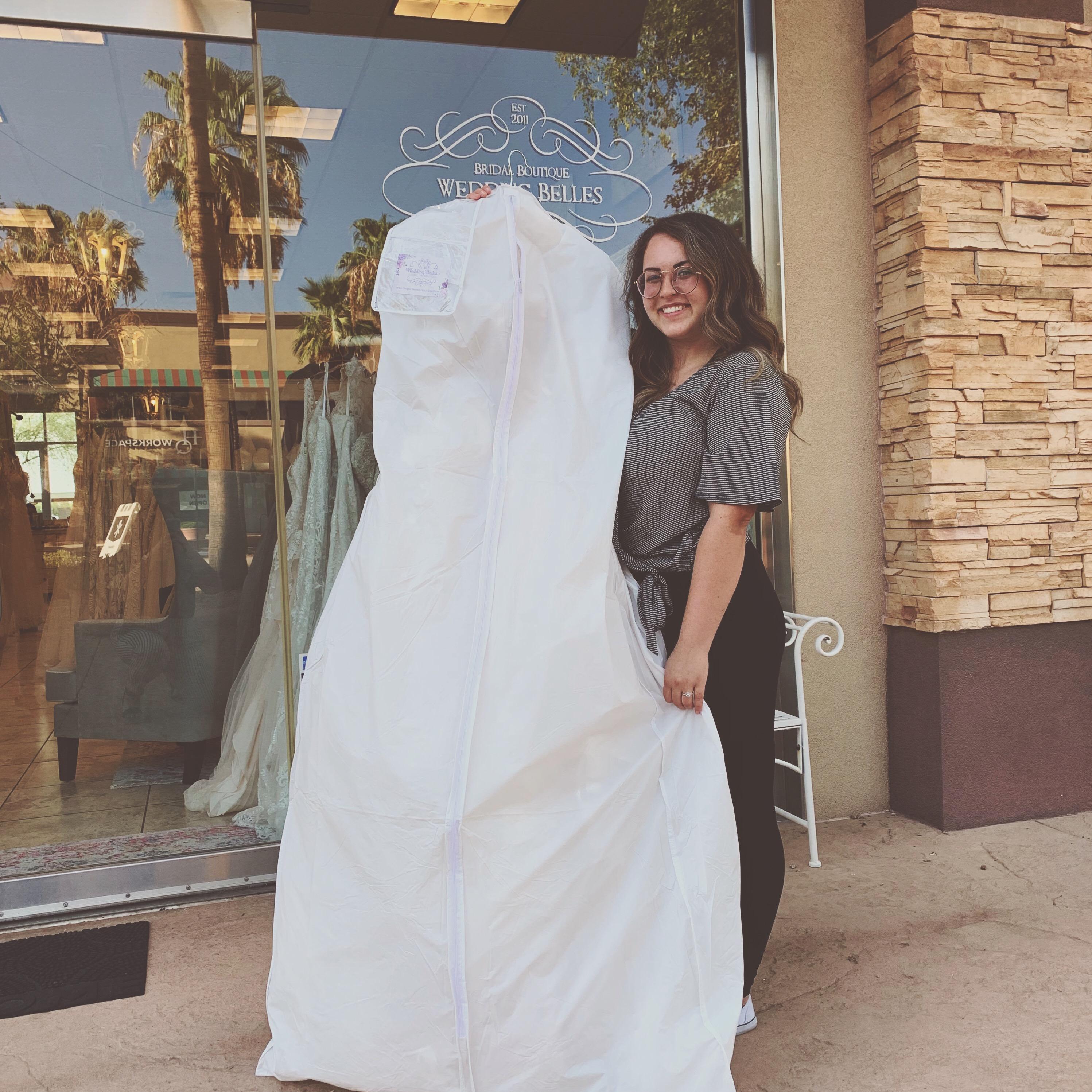 Jo said "Yes to the dress!" (August 9th, 2019).