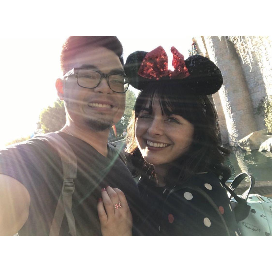 Our first Disneyland trip together, 2017.