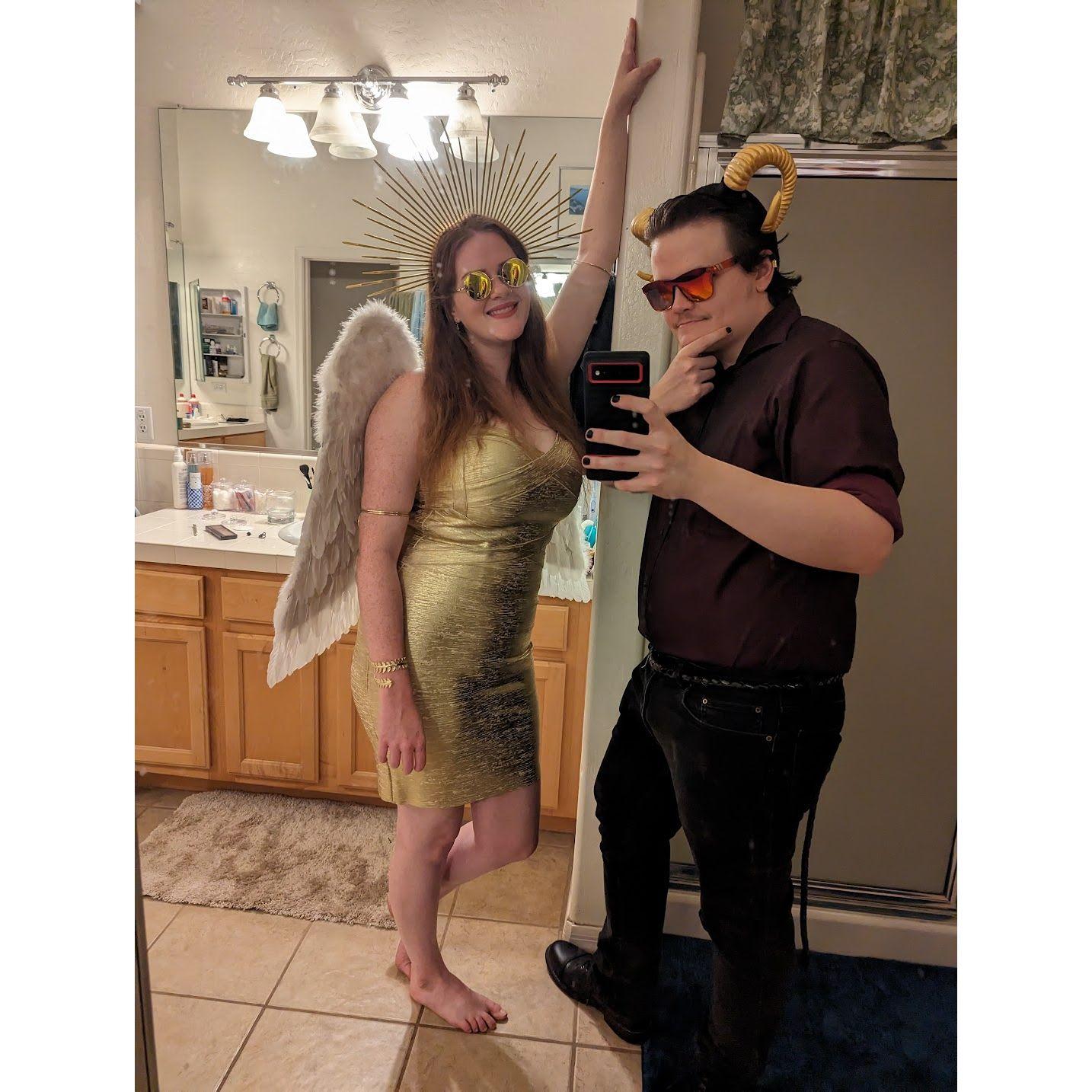 Angel & Demon for Halloween!