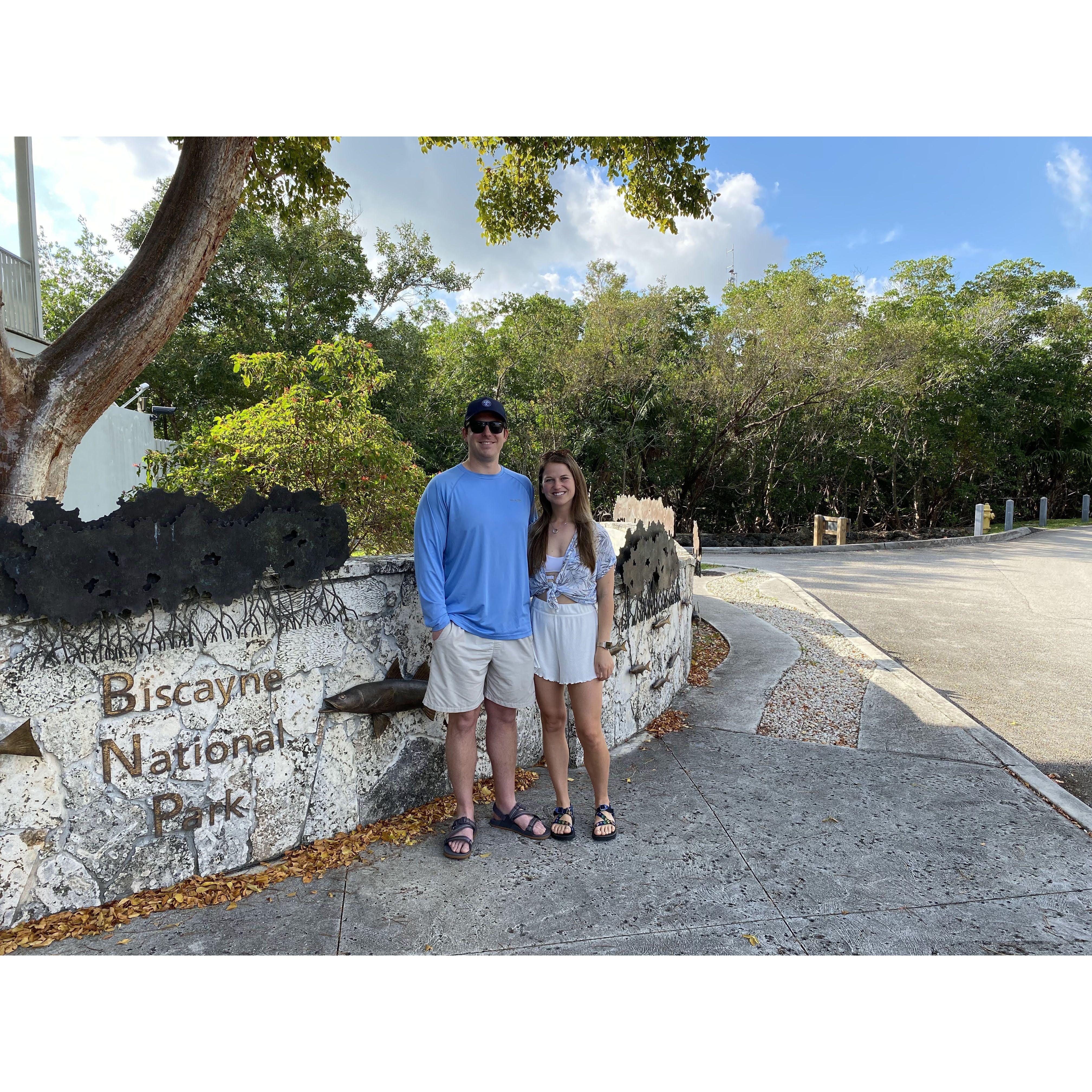 Biscayne National Park in Florida.