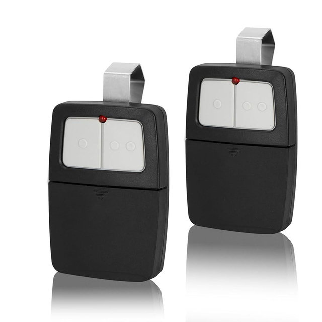 2 Garage Door Opener Remote,for Liftmaster Chamberlain Genie Linear Garage Door Remote,Universal Garage Door Remote Replacement,Support with DIP Switch & Learn Button,Clicker KLIK1U 375LM 375UT