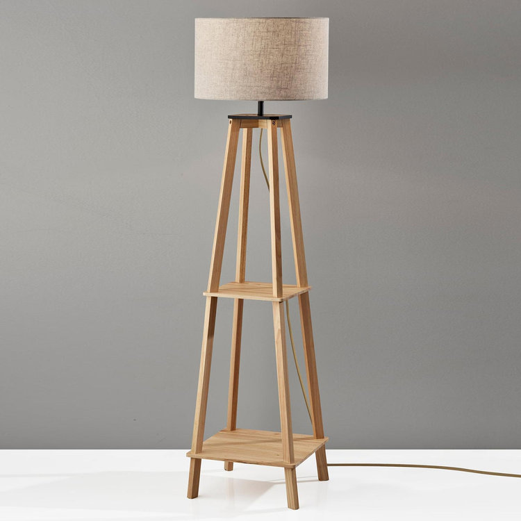 Adesso, Kirby Shelf Floor Lamp | Zola