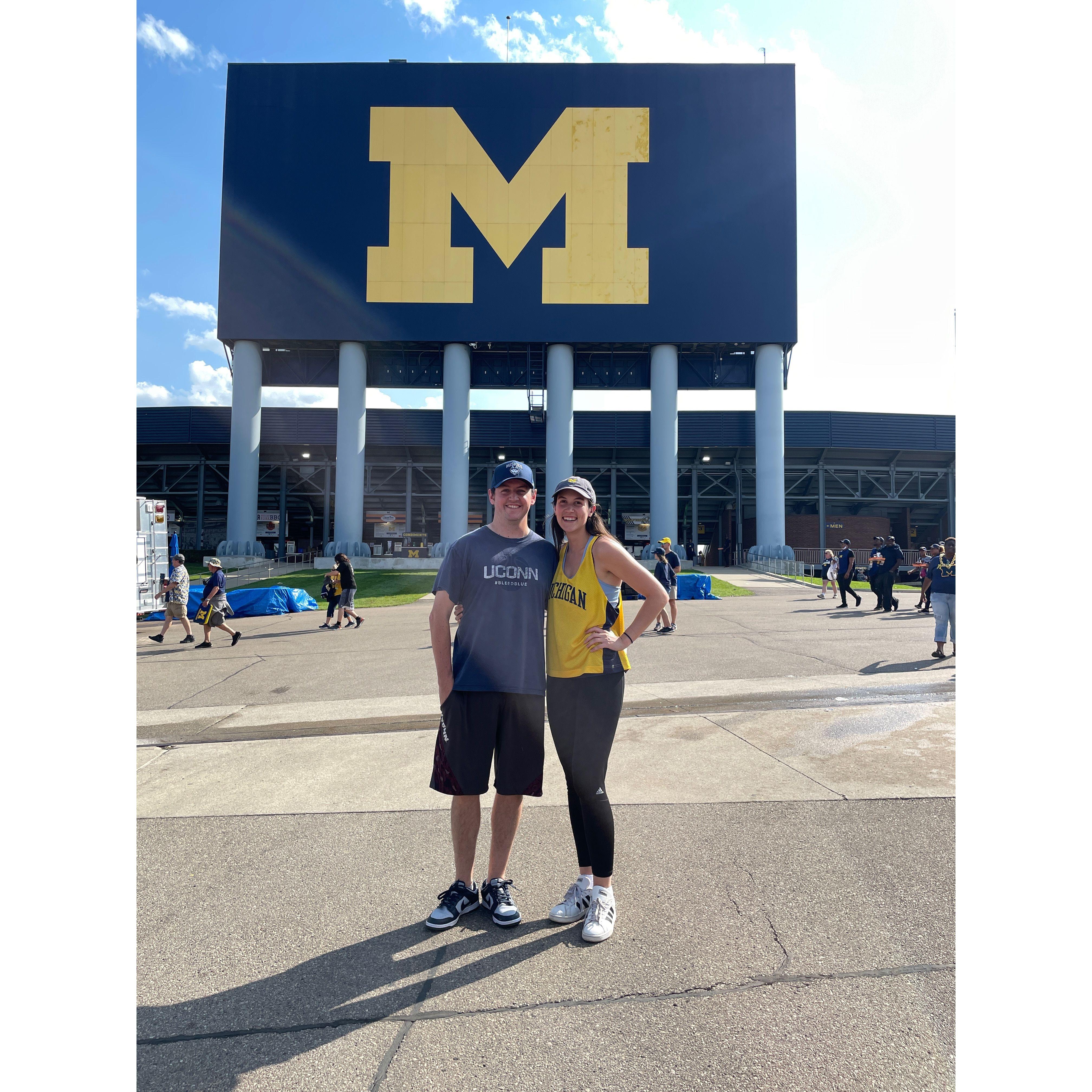 Indoctrinated Matt from the jump (Go Blue)