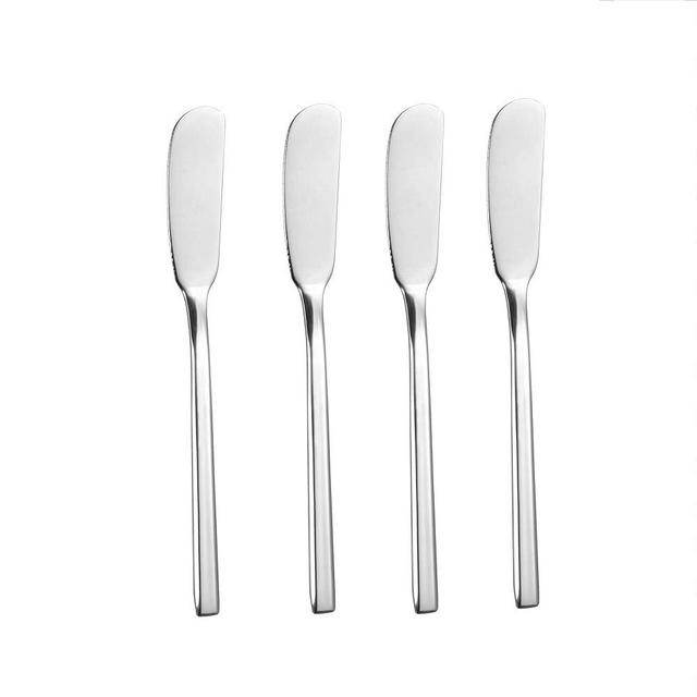 IMEEA Butter Knife Stainless Steel Butter Knife Spreader 6.5-Inch Cheese Spreaders, Set of 4
