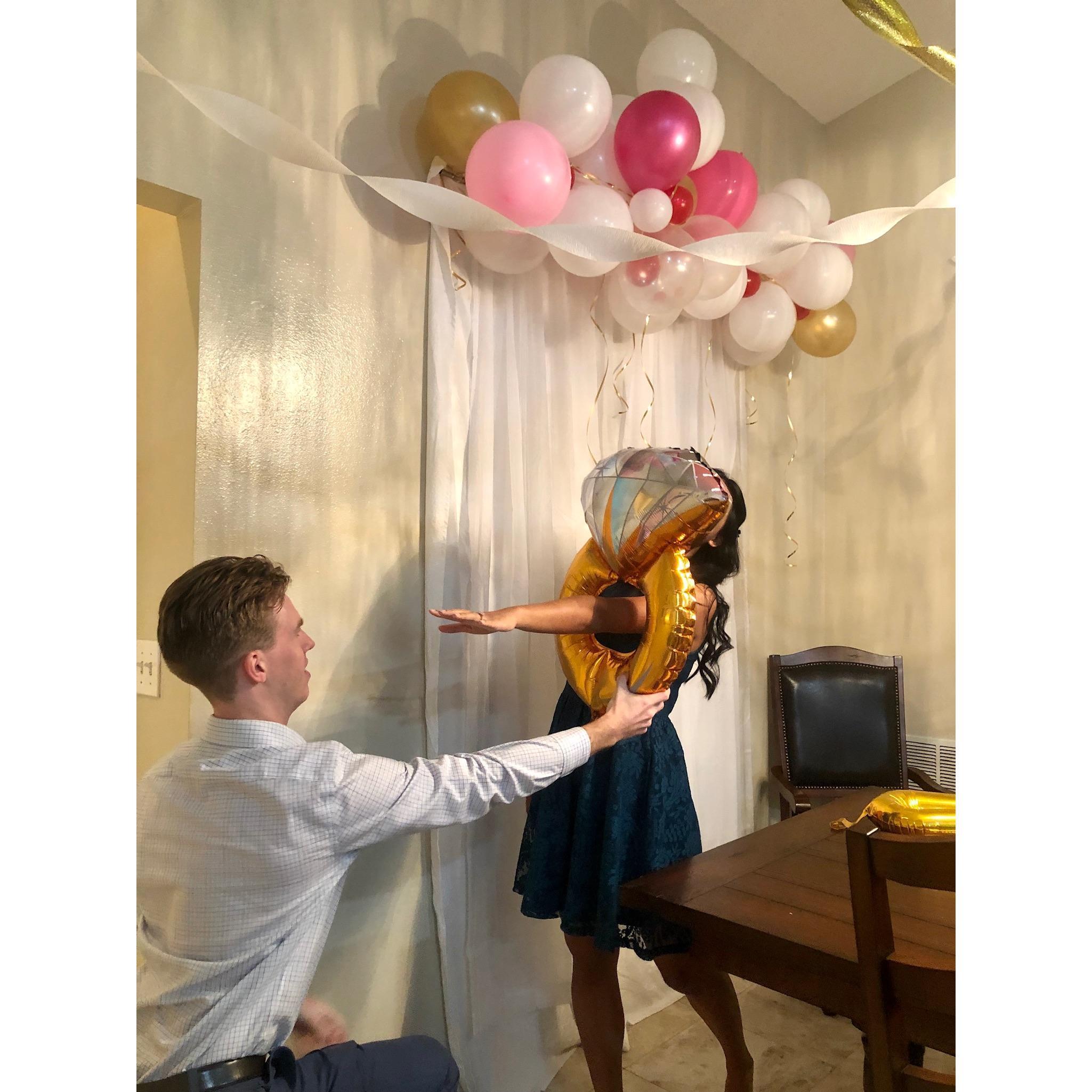 The real proposal 😏
