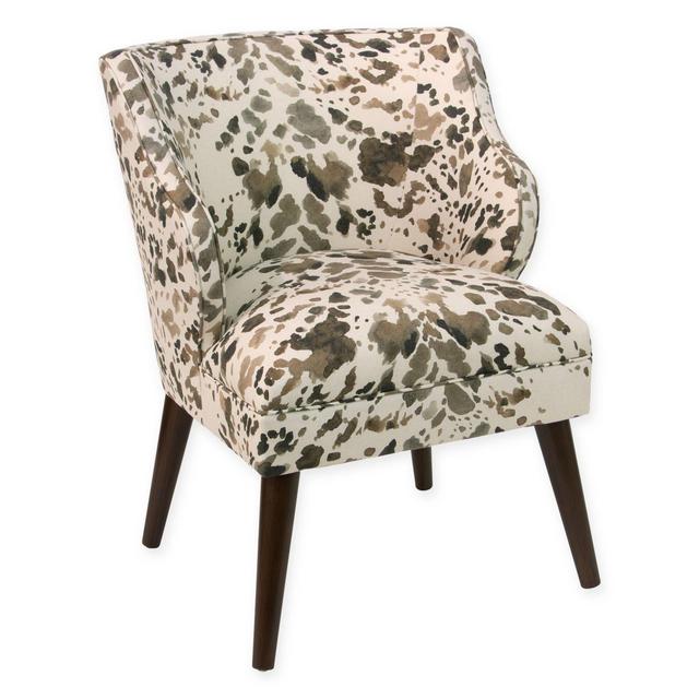 Skyline Furniture Modern Arm Chair in Cow Cream