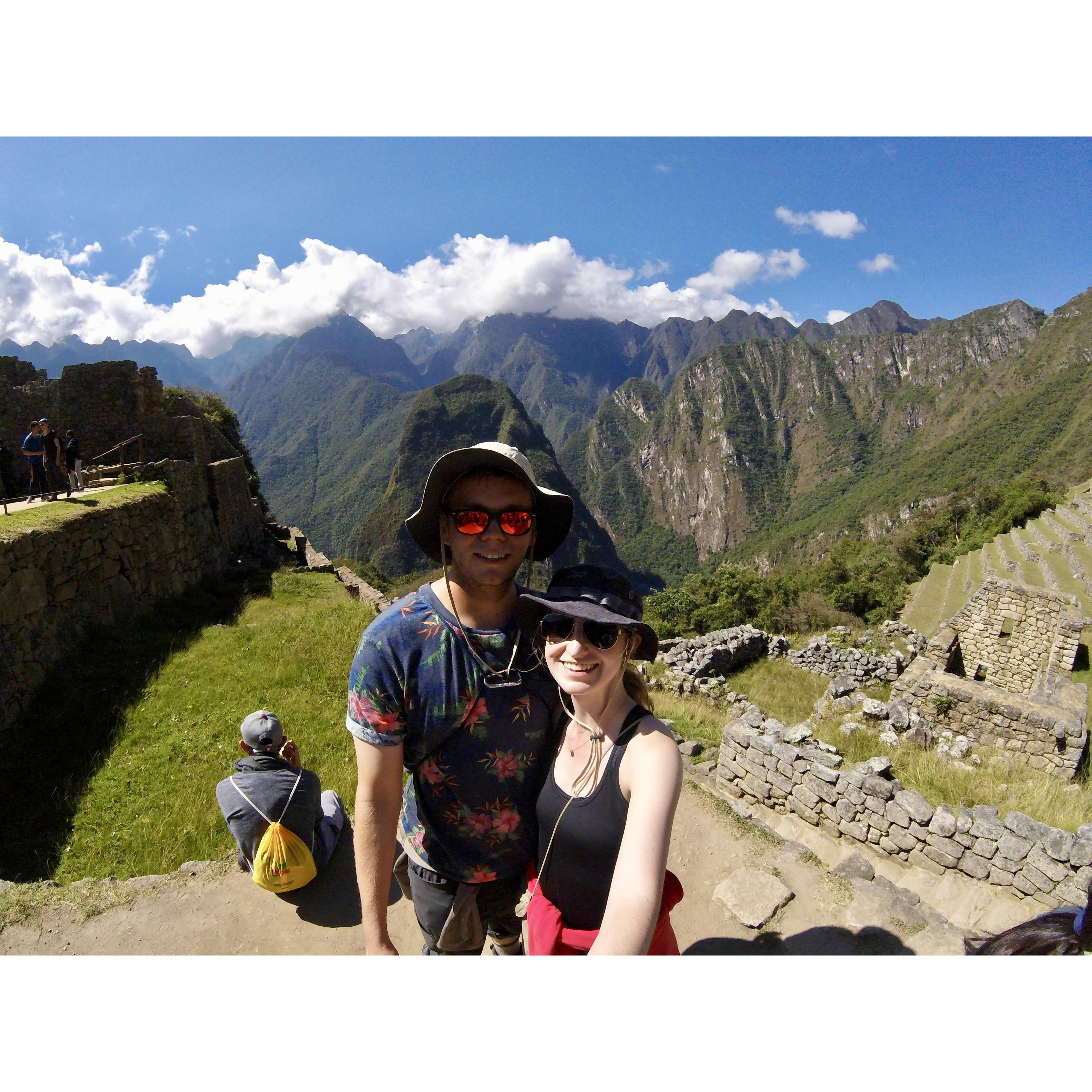 July 2017 - Exploring the Inca Ruins at Machu Picchu.