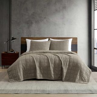 Stonewashed Enzyme Washed 3-Piece Quilt Set