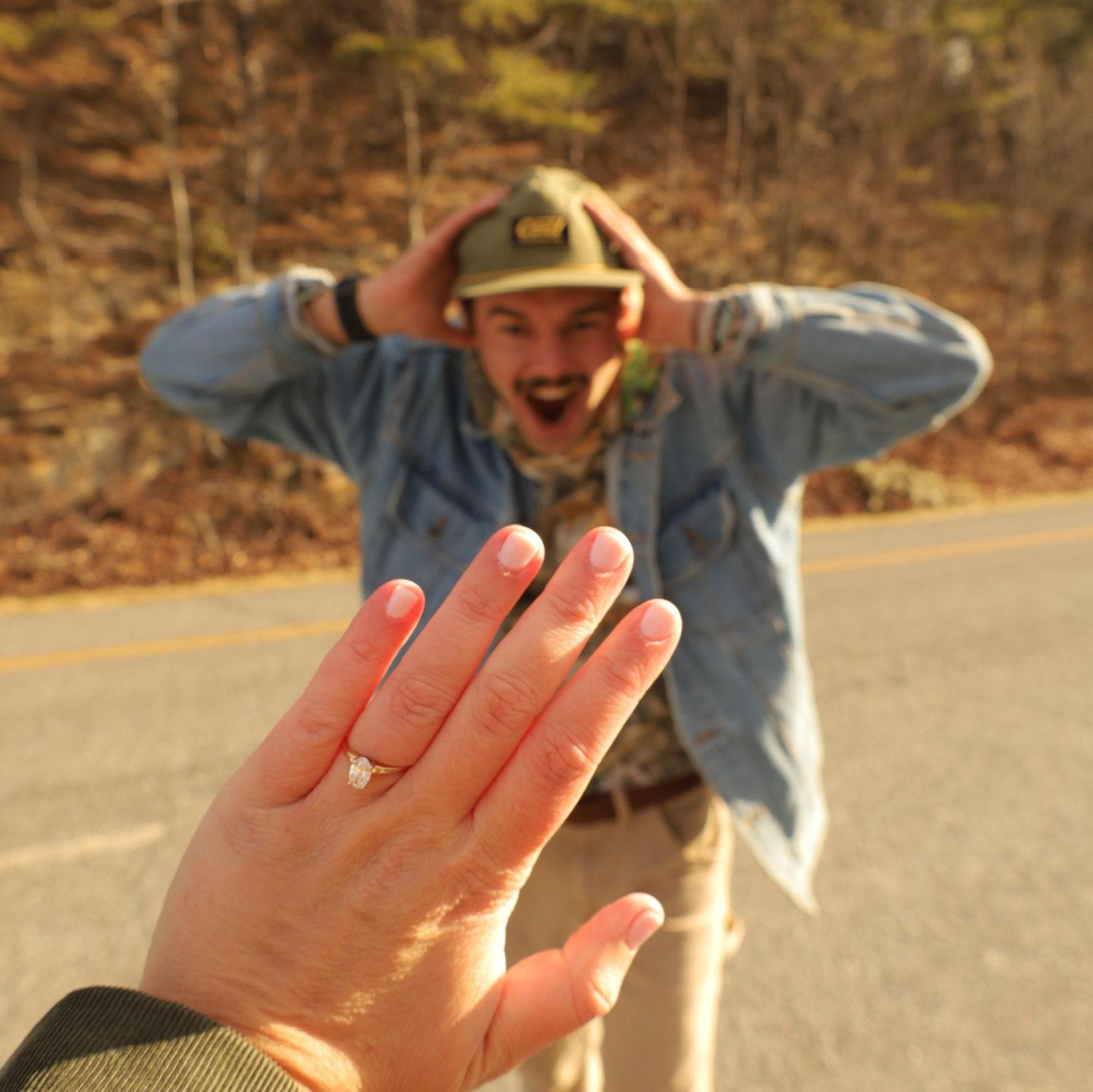The day Adam proposed!