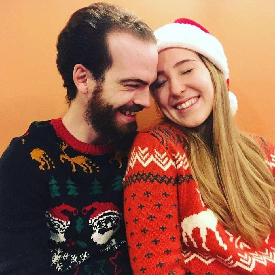Our 1st work party (the best part of Grace's MIT job) -Dec 2019