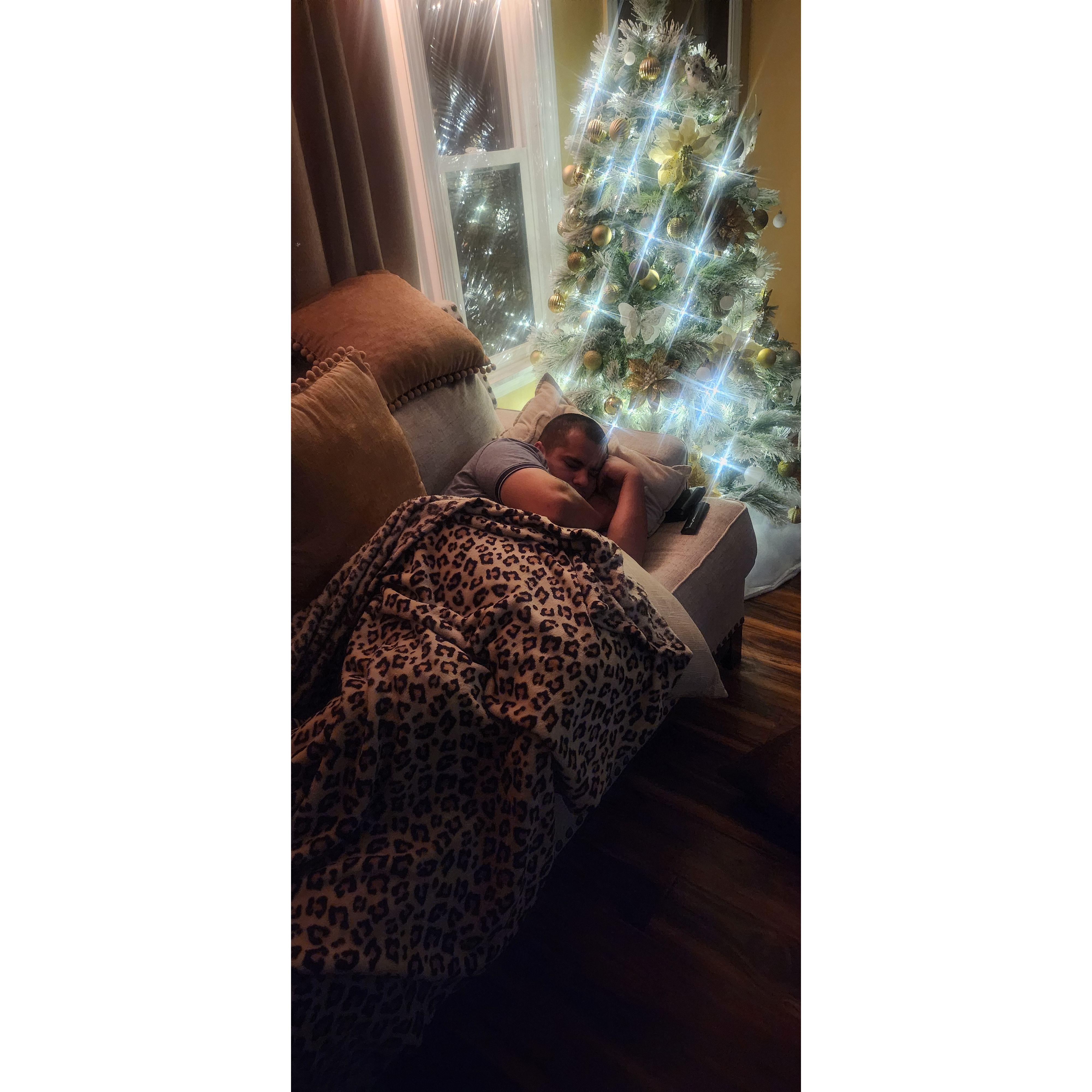 First Christmas, I was so happy to have him home with us.