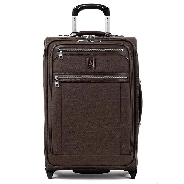 Travelpro Platinum Elite Softside Expandable Upright Luggage, Rich Espresso, Carry-On 22-Inch
