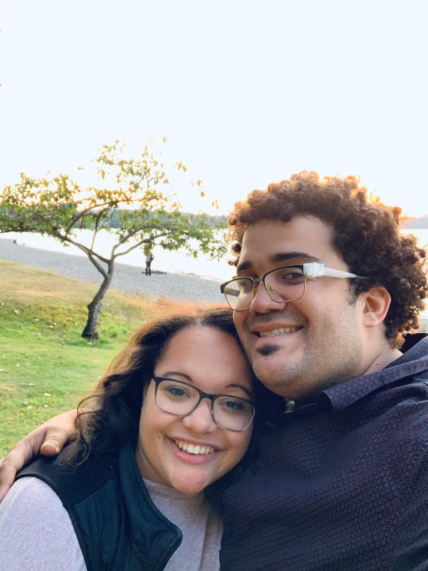 Our first pic together!!! Erika didn’t know at the time that Daymon doesn’t really smile for pictures ever, so this was a great sign :)