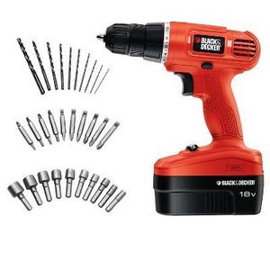 BLACK+DECKER™ 18v Cordless Power Drill/Driver with 30 Bonus Accessories