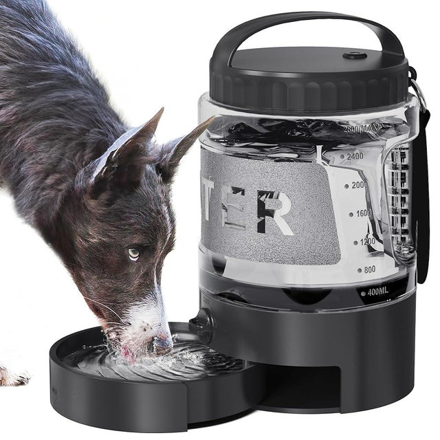 Dog Water Bottle Bowl Dispenser - 95OZ Large Dog Travel Water Bottle Portable with Pull-Out Travel Water Bowl for Dogs Camping Hiking Traveling Beach Park Accessories, Leak-Proof Pet Water Dispenser