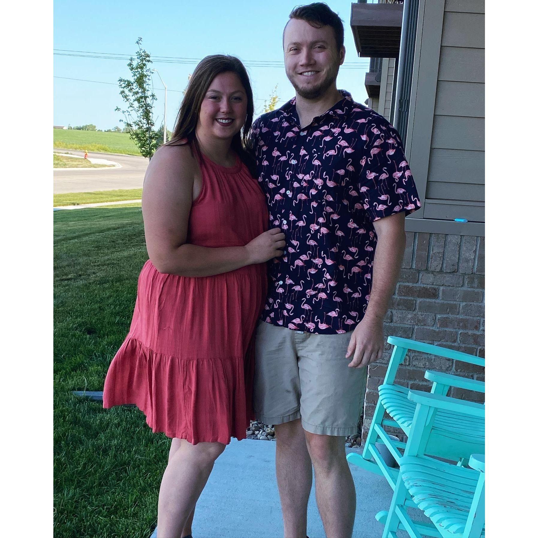 Our first year anniversary picture June 2021
