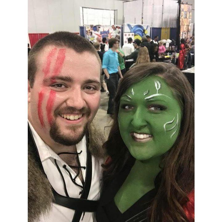 2nd year attending Comic Con, Walter was dressing as a game of thrones cosplay and Megan was Gamora from Guardians of the Galaxy