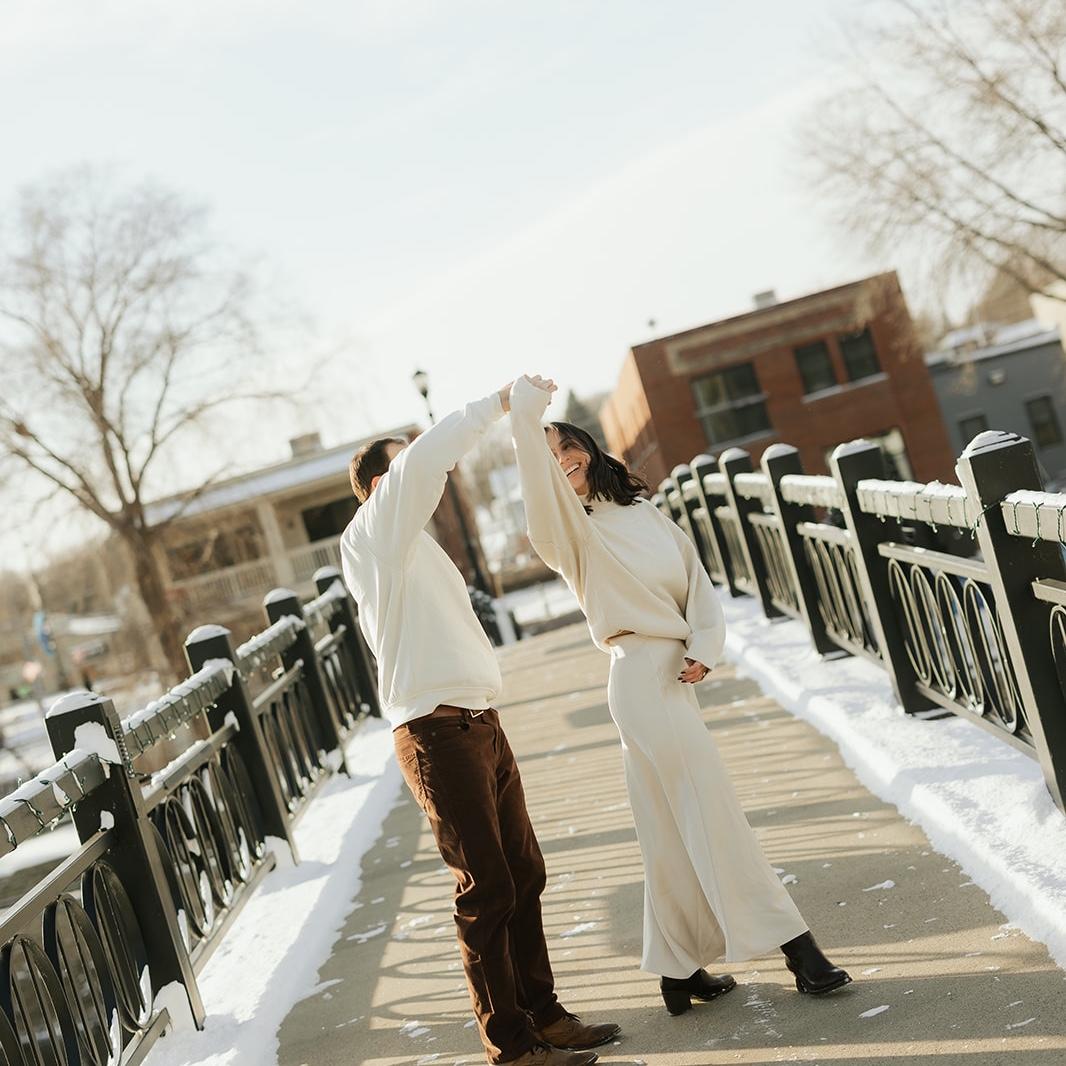 Engagement photos in Northfield, MN.