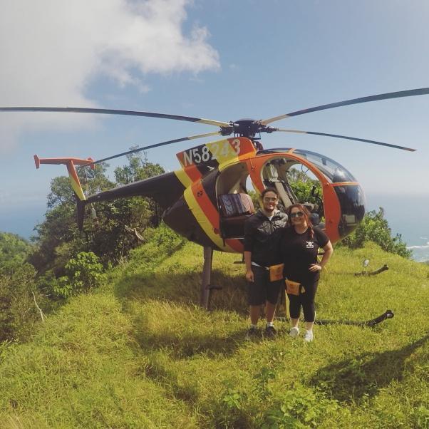 Helicopter tour Oahu 2015