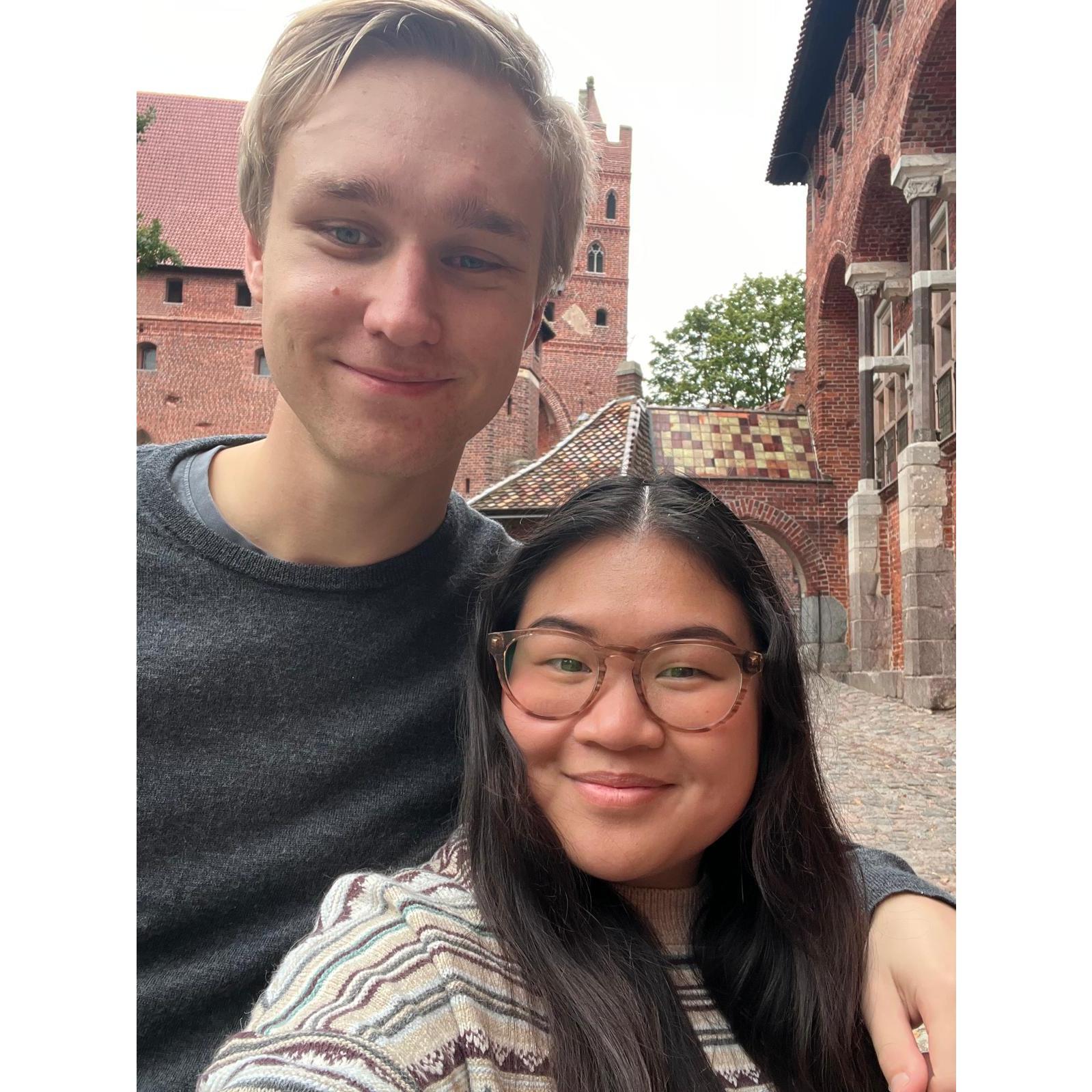Exploring Malbork Castle in Poland. Fall 2023