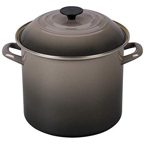Le Creuset N5100-247F Enamel Over Steel Stockpot 10-Quart Oyster