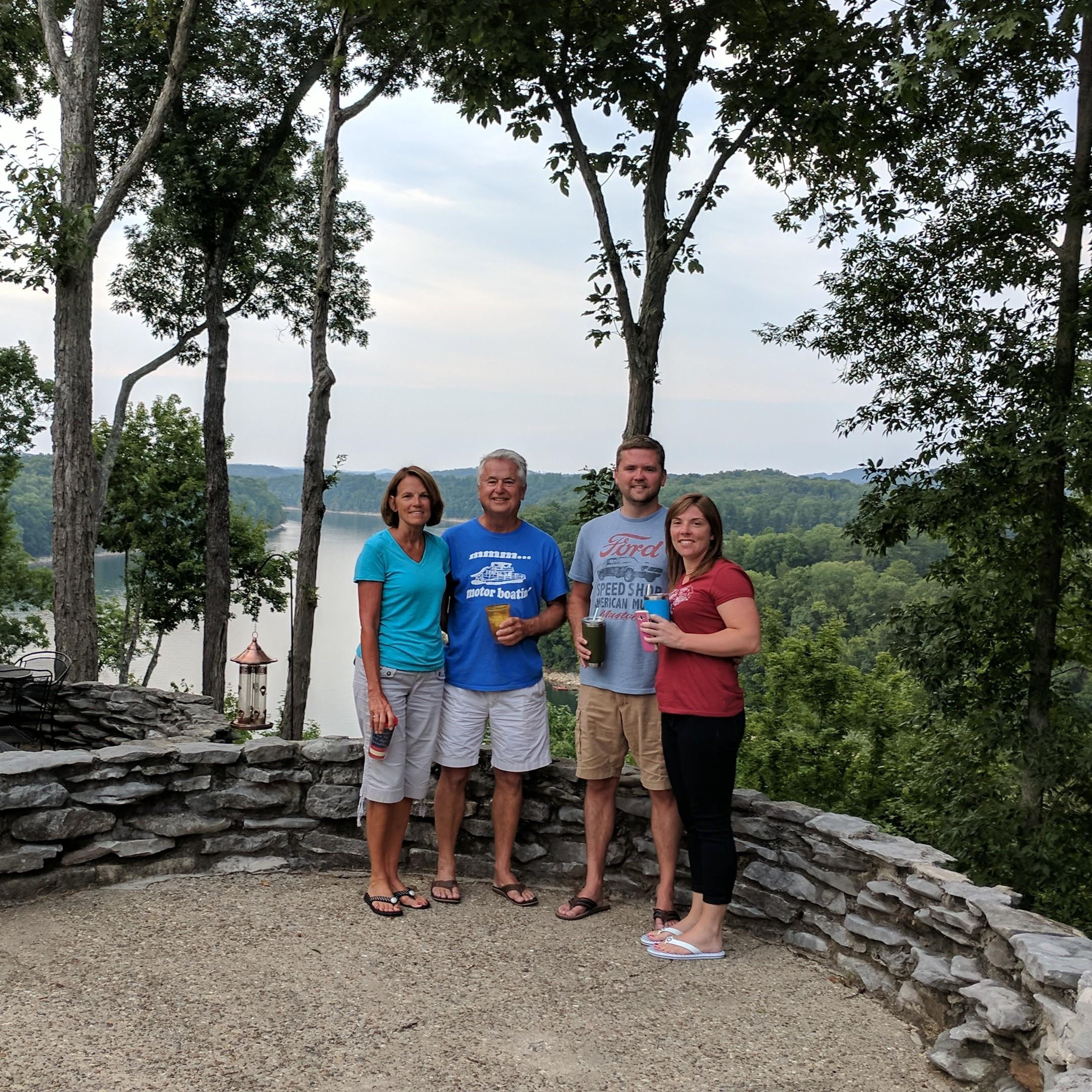 Relaxing at the lake with the Brishabers