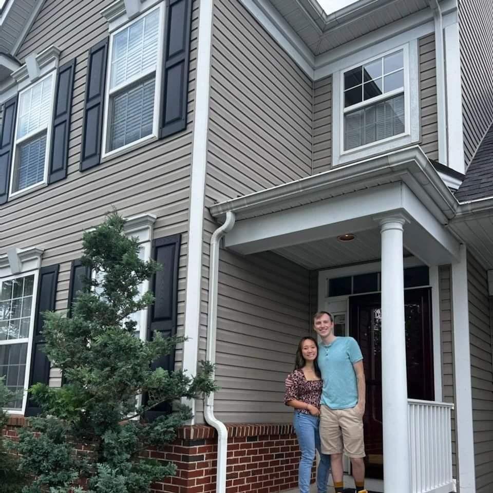 We took this right after buying our first house!