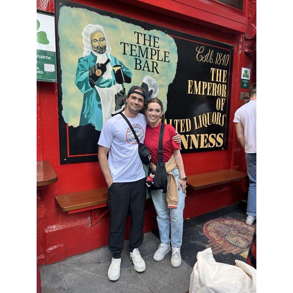 Temple Bar Pub in Dublin, Ireland in May 2025