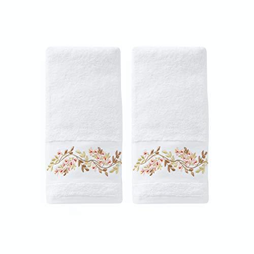 SKL Home by Saturday Knight Ltd. Misty Floral 2-Piece Hand Towel Set, White
