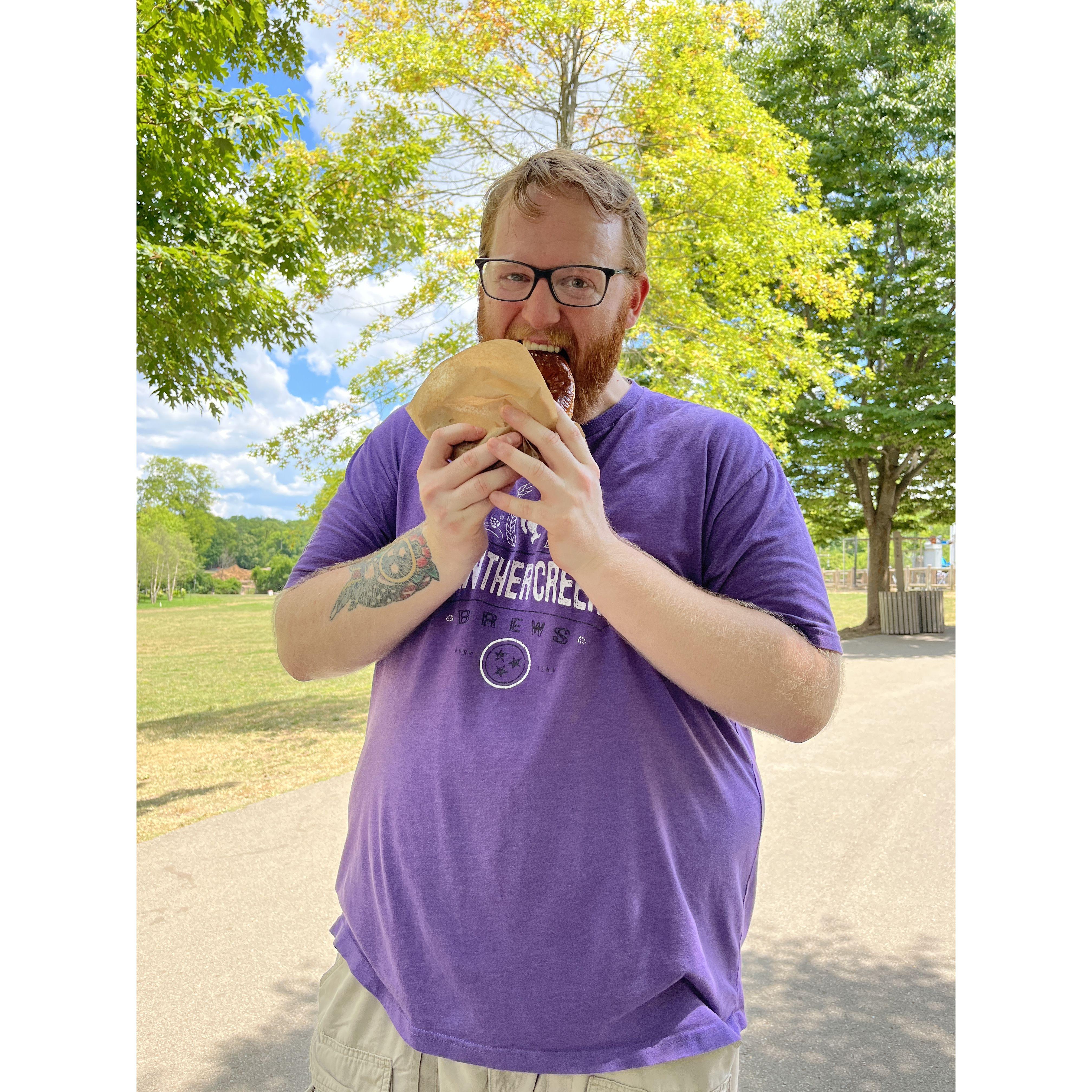 June 2022-First Date at Nashville Zoo
I mean, who doesn't love a good soft pretzel!