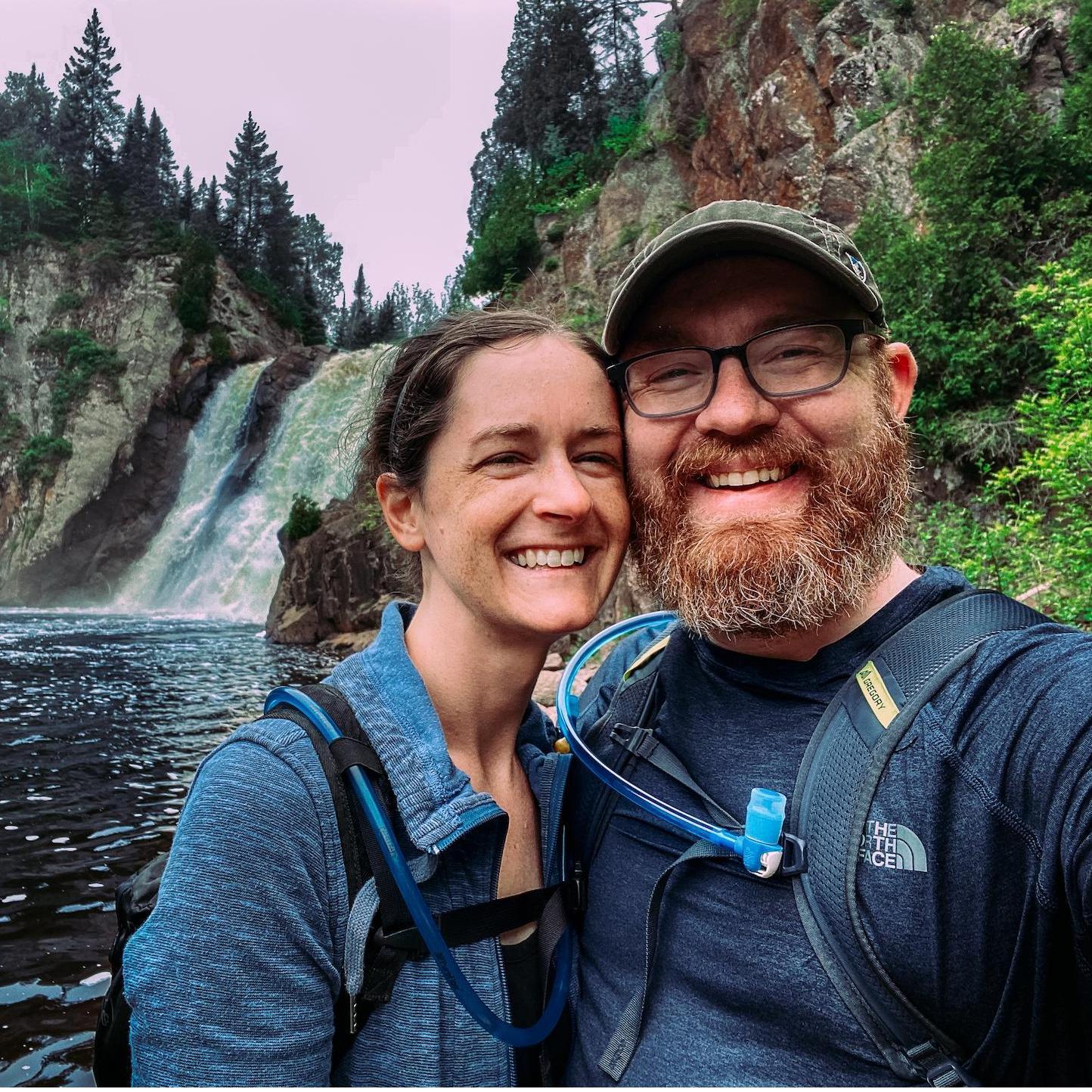 Turns out we love finding waterfalls together