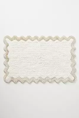 Maeve Scalloped Bath Mat