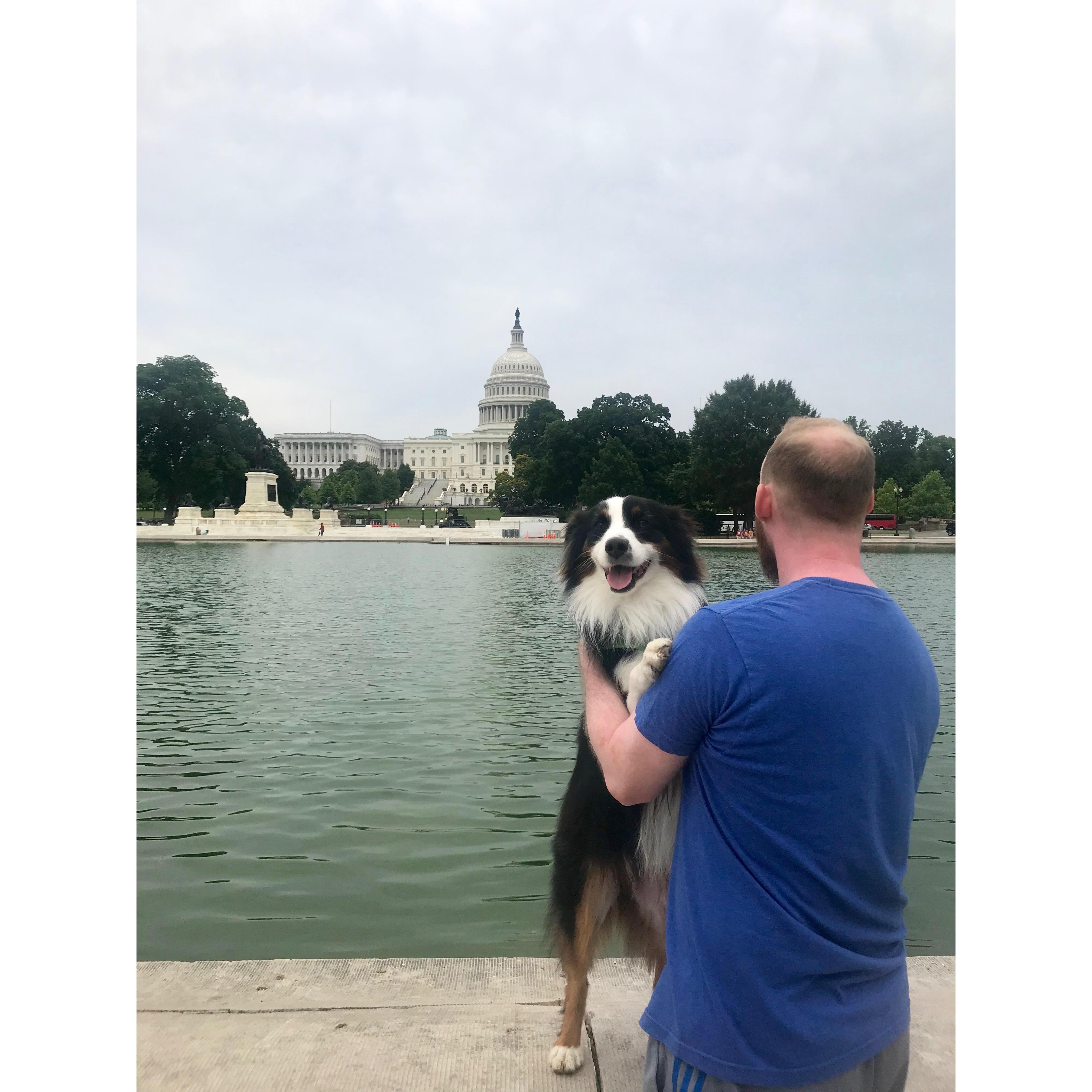 Desi loves National Mall in DC!