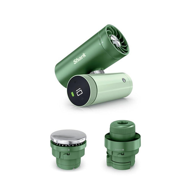 NEW Shark ChillPill — The Only 3-In-1 Personal Cooling System with InstaChill Cooling Plate, Dry-Touch Mist, and Powerful Fan, Handheld, Wearable, Rechargeable Battery, 10 Speeds, Matcha, FA022GN