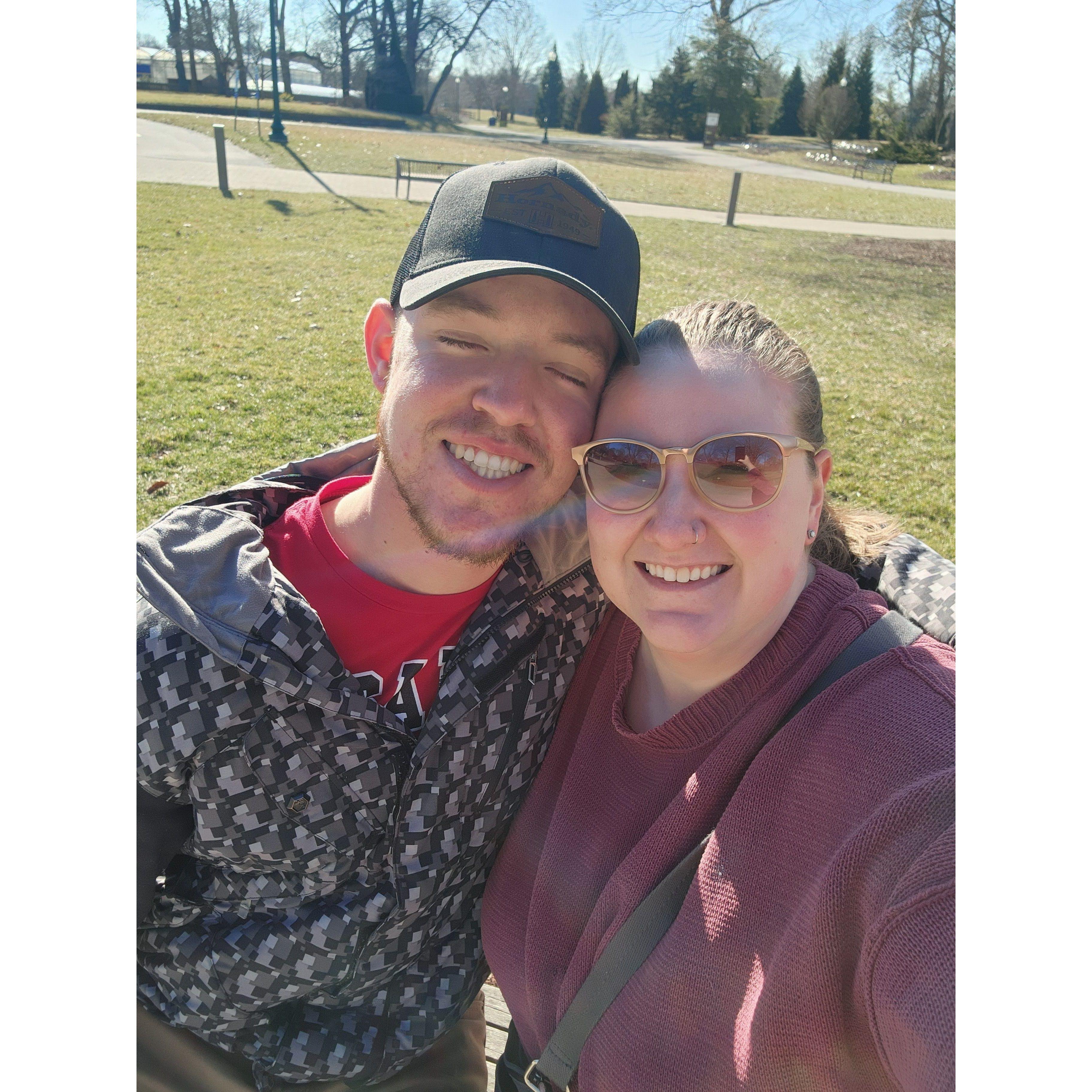 Right before we got engaged!