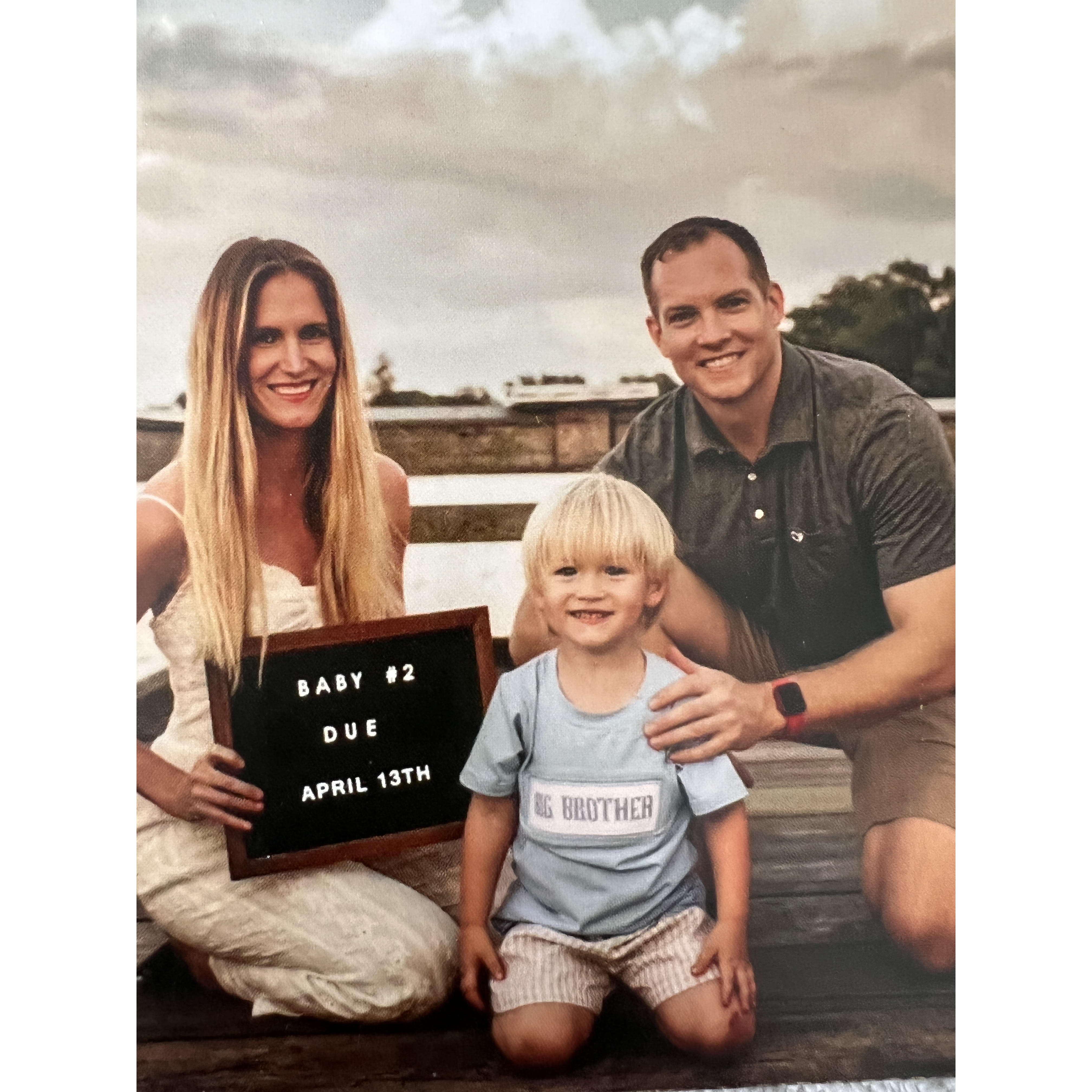 Rich Jr's family. Rich, Sara and Trey Greenfield