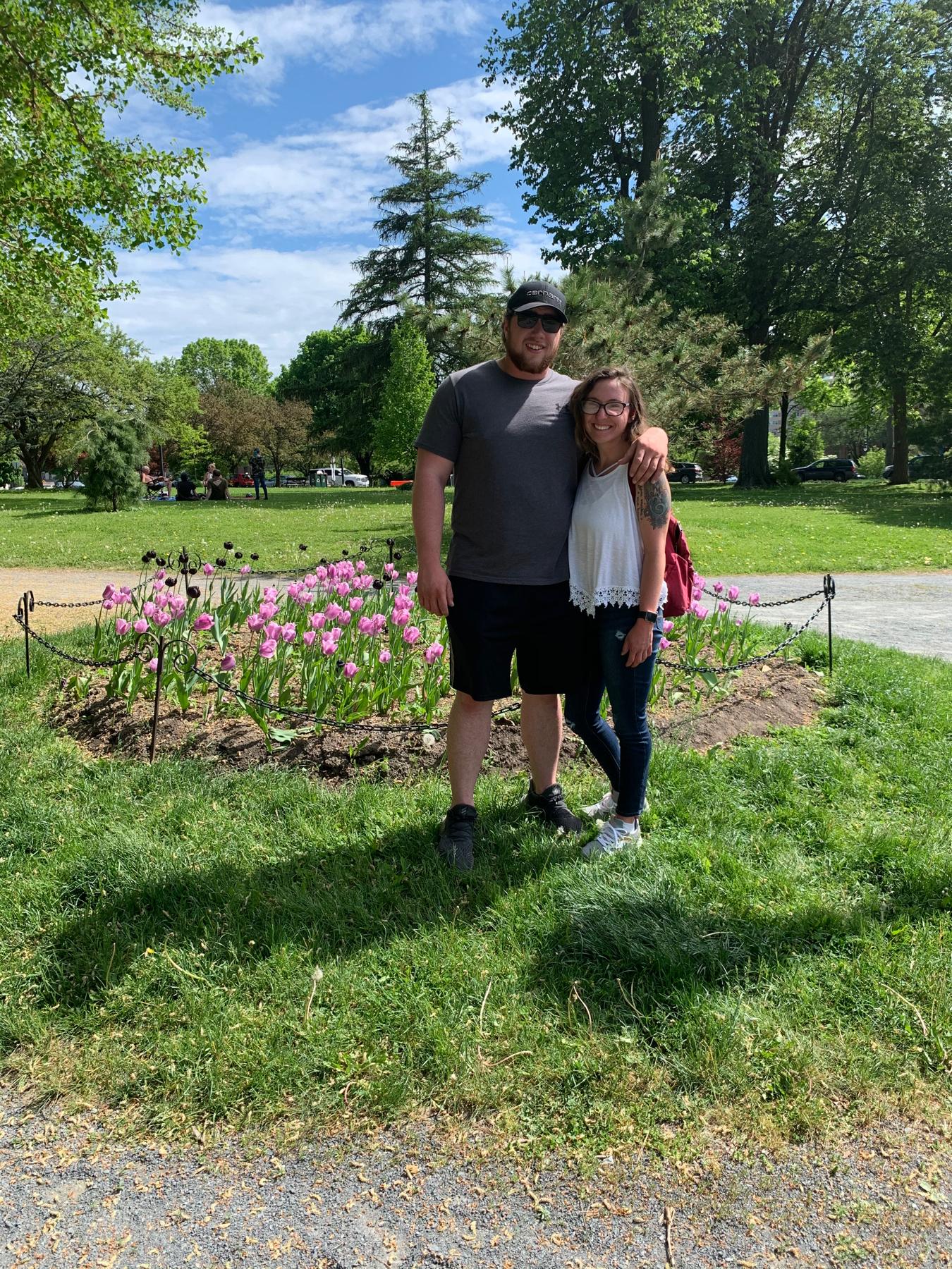 Picture from a visit to Samantha in Albany, NY at a gorgeous park we walked through!