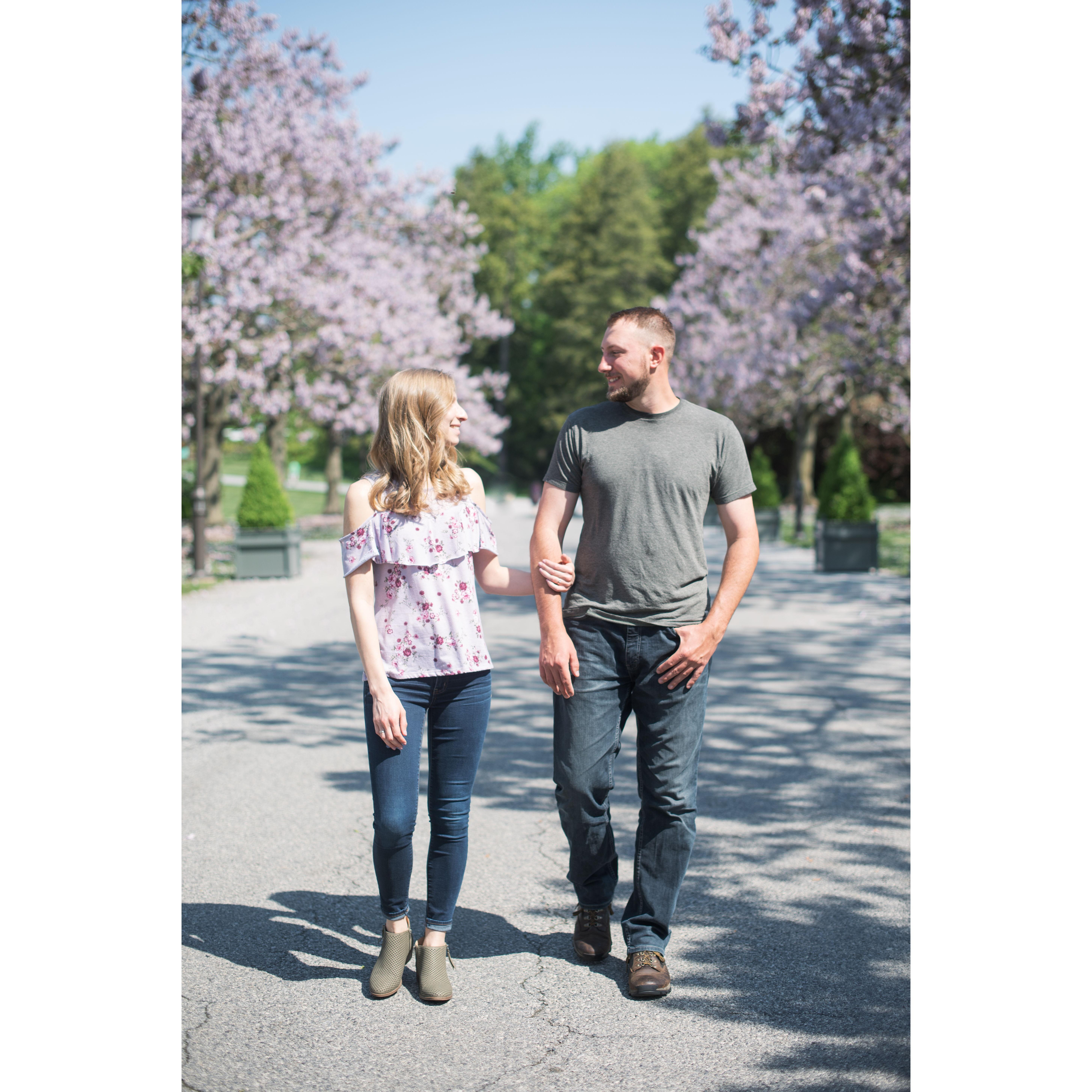 Engagement session at Longwood Gardens - May 2022