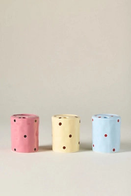 Greta Polka Dot Stoneware Demi Sipper