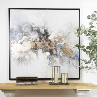 Abstract Watercolor Blotch Framed Wall Art