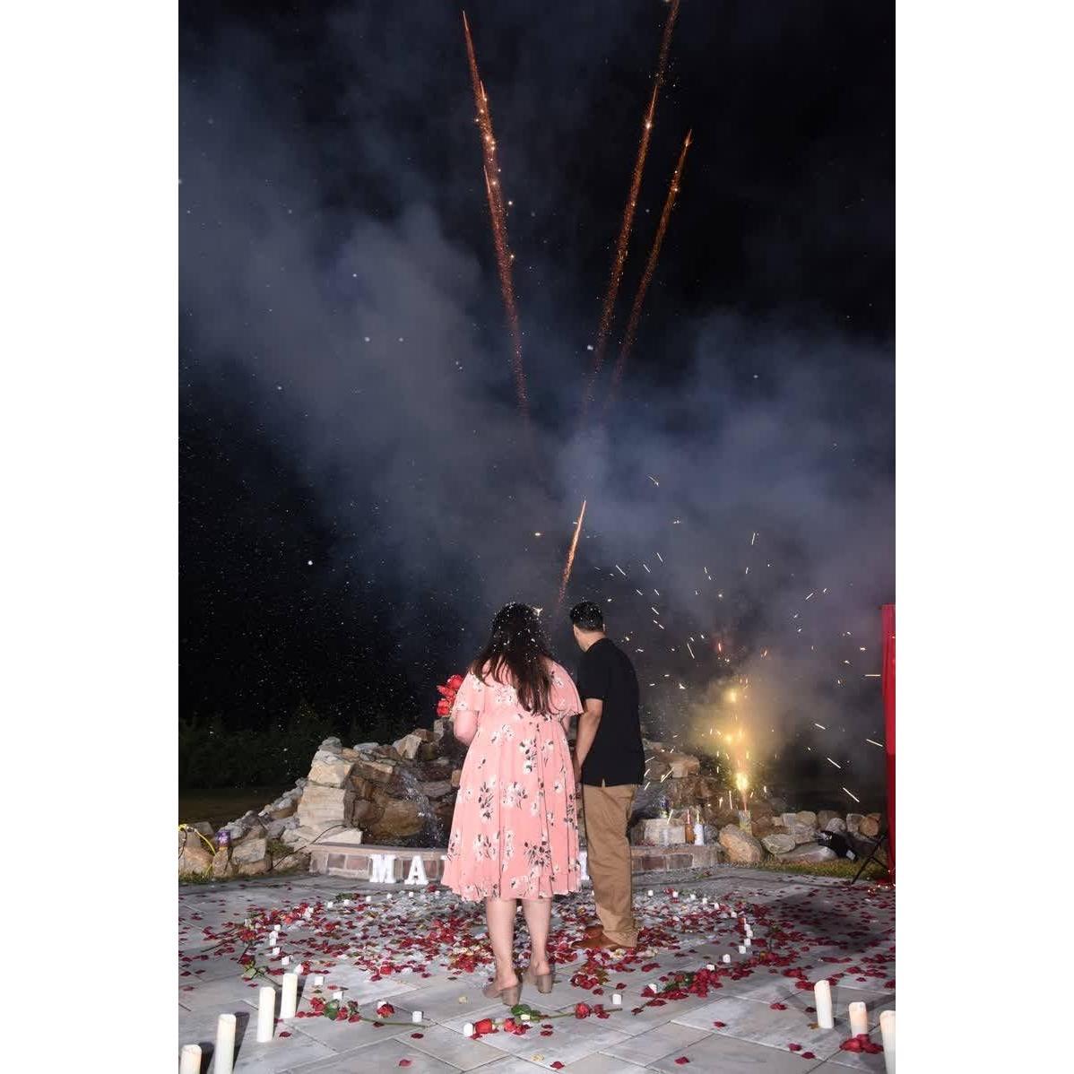 Our Proposal: Ended with a surprise firework show.