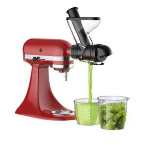 Gvode - Masticating Juicer Attachment, Compatible with KitchenAid®, Cold Press & Dual Feed Chute - White