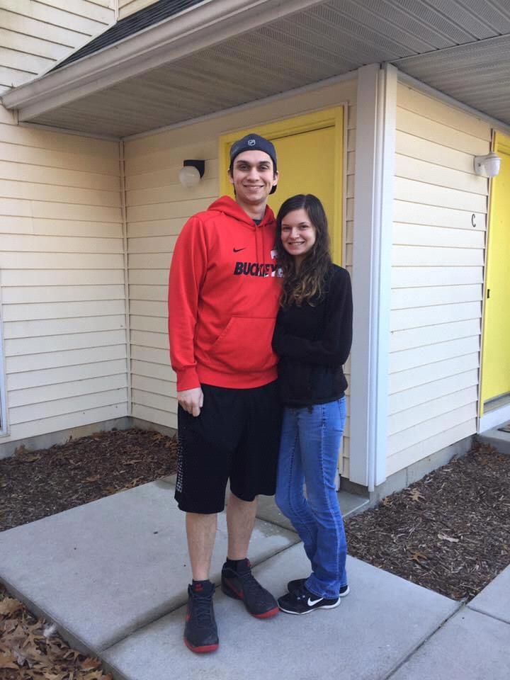 Our first apartment together, Jackson, Michigan
