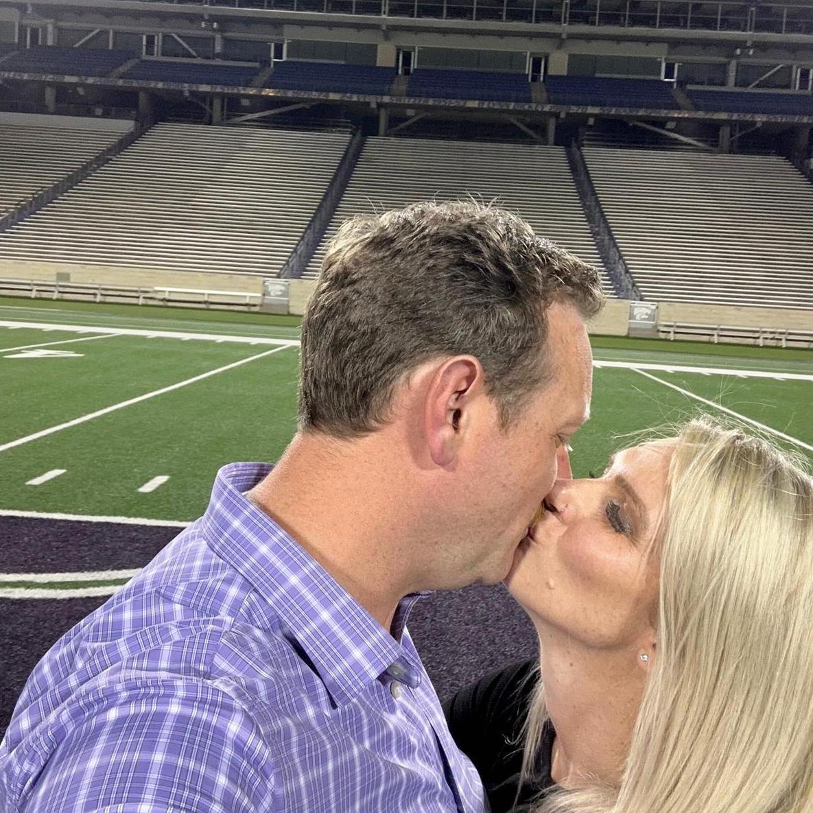 On the field at the K-state 50yd line