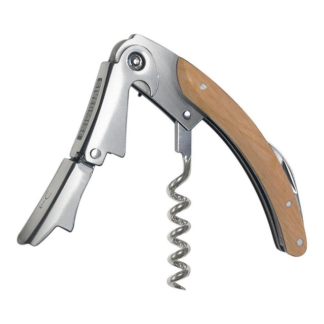 SIVERMISE Wine Opener, Bottle Opener, Wine Key, Waiter Corkscrew, Oak Wood Handle