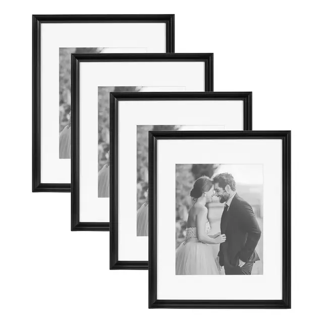 Kate & Laurel All Things Decor: 4-Piece Adlynn Rectangle Frames, Wall Mount, No Glazing