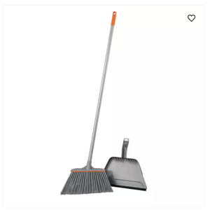 Angle Broom and Step-On Dustpan Set